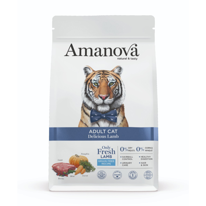 Amanova Cat Adult - Delicious Lamb Grain Free - Agneau délicieux