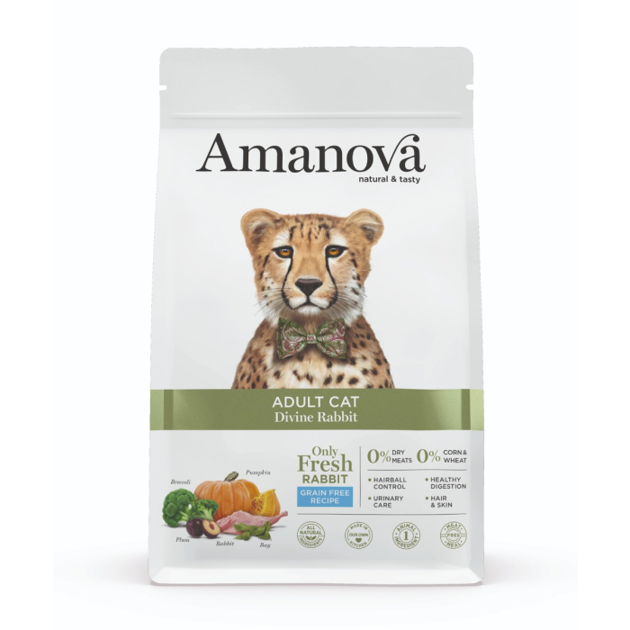 Amanova Cat Adult - Divine Rabbit Grain Free - Lapin divin 