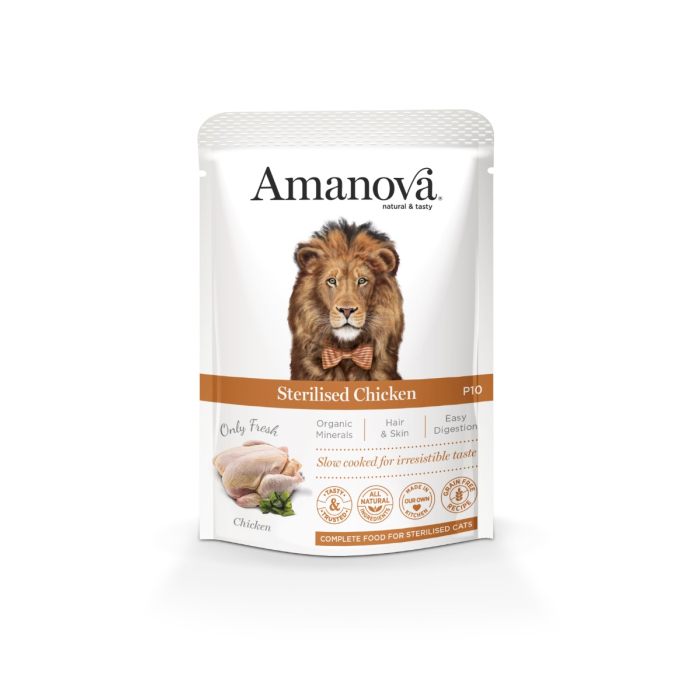 Amanova Cat Adult Sterilised - Chicken Grain Free - Poulet