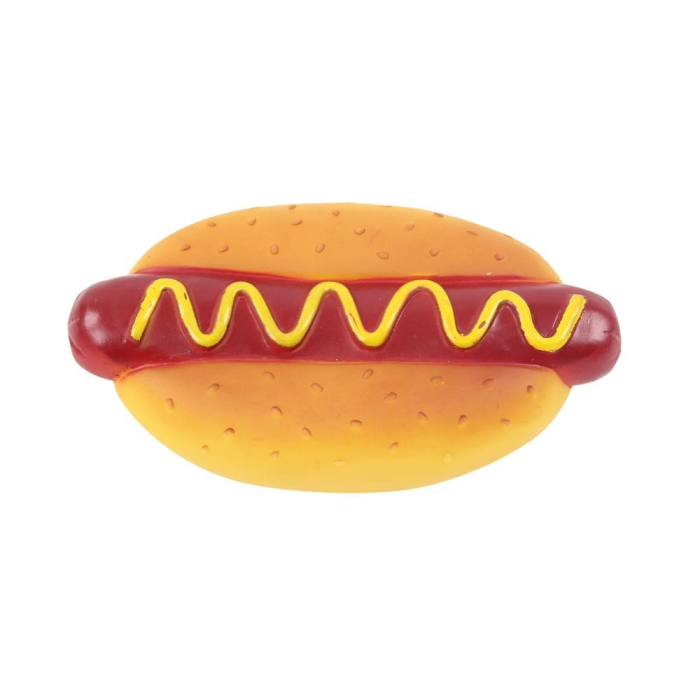 Pawise Hot Dog en vinyle pour chiens | 8.5cm