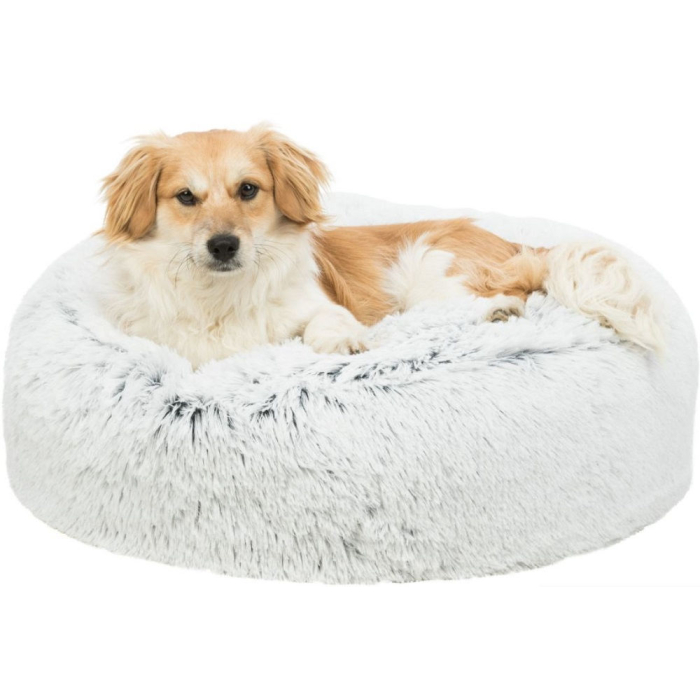 Trixie Coussin Harvey, rond, blanc-noir | pour chiens