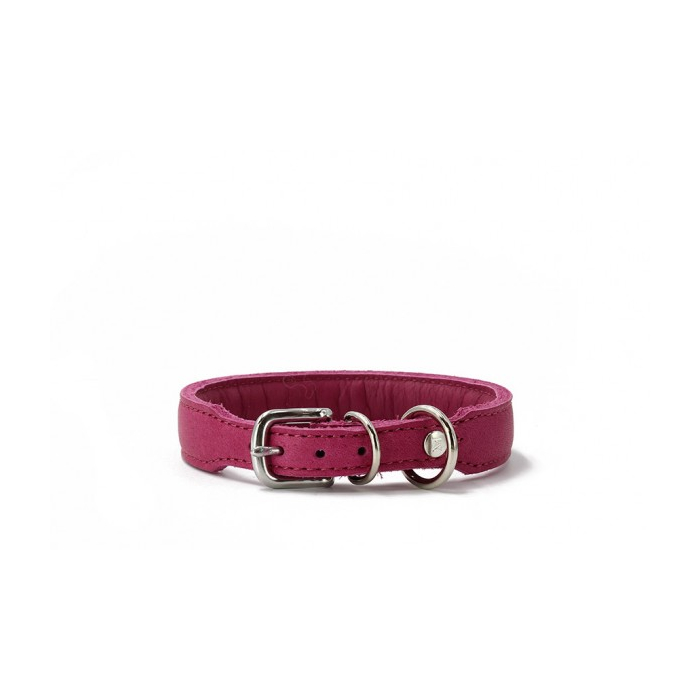 Maul Collier en cuir MONO POP framboise