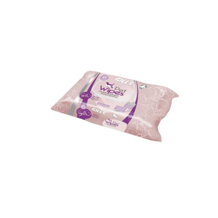 PV Gill's Lingettes hygiéniques, 40pcs | Pour chiens, chats