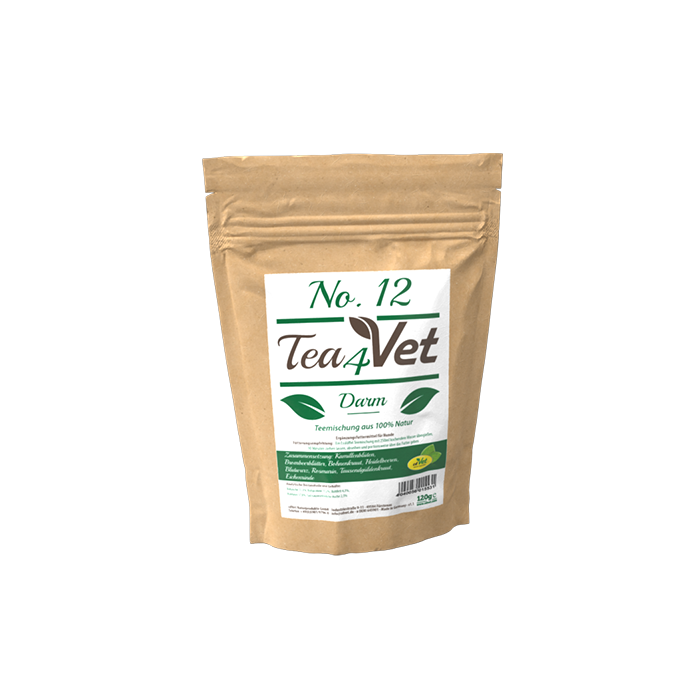 cdVet Tea4Vet No.12-Darm, 120g | ‌Ergänzungsfuttermittel für Hunde