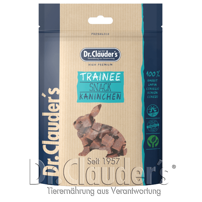 JS Dr.Clauder's Trainee Snack lapin - 80g | Snack pour chiens