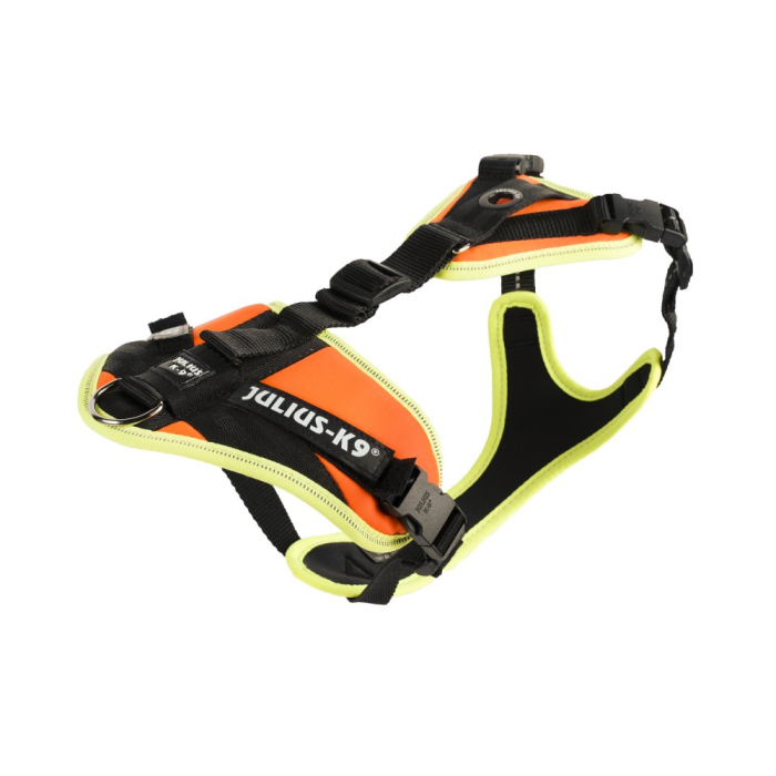 Julius-K9 Harnais de pistage Mantrailing, orange/neon