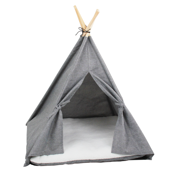 Pawise Tipi pour chat gris, 62x62x75cm