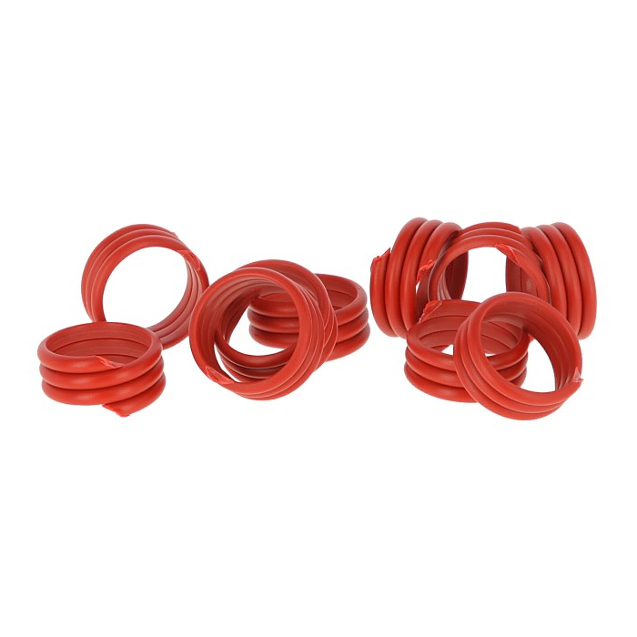 Kerbl Anneaux en spirale rouge 20pcs.