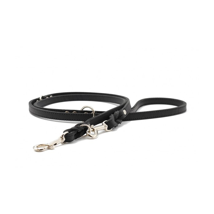 Maul Laisse en cuir Classic Premium réglable noir