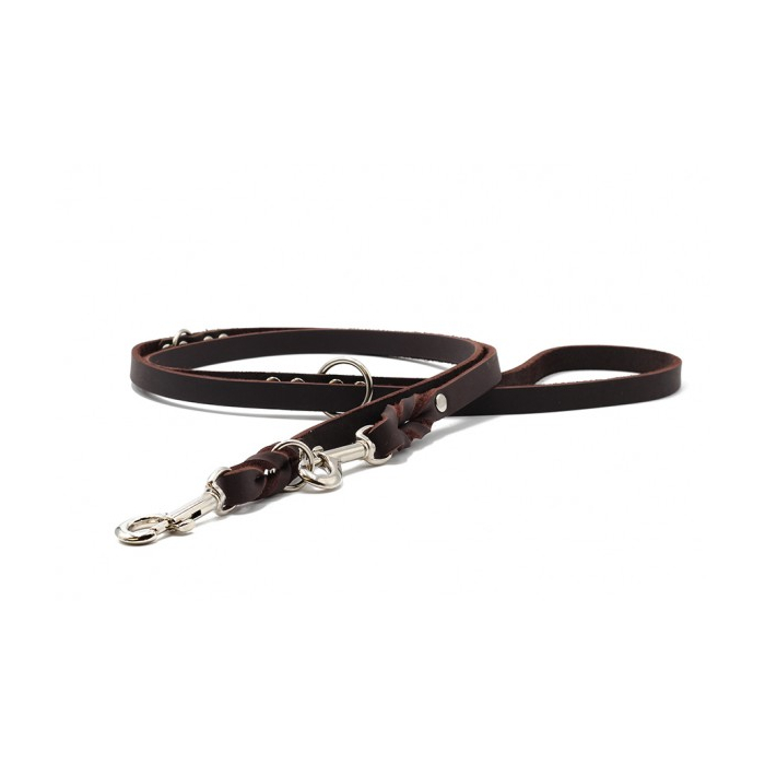 Maul Laisse en cuir Classic réglable brun