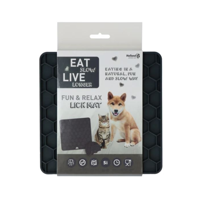HO "Eat Slow, Fun & Relax" Lick Mat, 18x18cm 