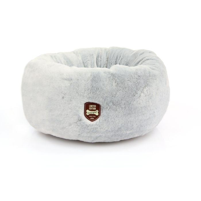 swisspet lit donut Sano pour chats & chiens 45x45x25 cm, gris argenté