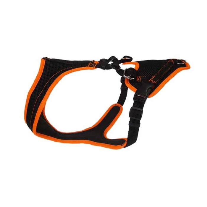 Grossenbacher Mantrailing V-Harnais, noir/orange