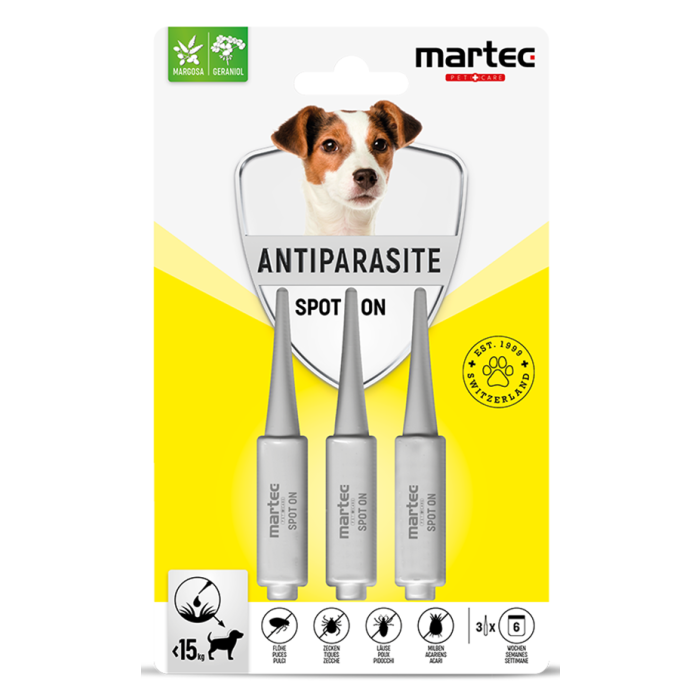 ES martec PET CARE Spot on pour chiens petits - 3 x 1.5 ml