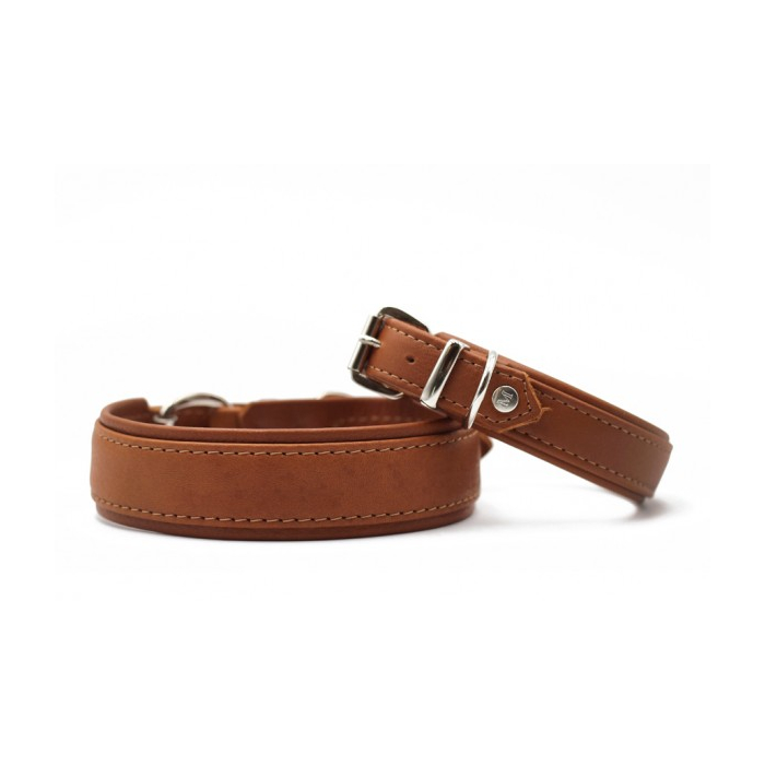 Maul Collier en cuir Classic Doux cognac