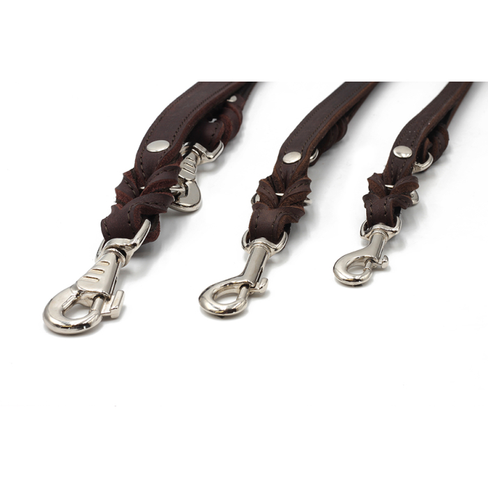 Maul Laisse en cuir Classic Premium réglable brun foncé
