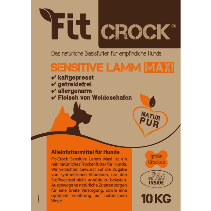 cdVet Fit-Crock Sensitive Agneau MAXI | Nourriture pour chiens sans céréales