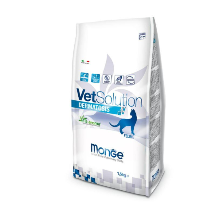 DE Monge Vet Solution Feline, Dermatosis | Nourriture sèche pour chats