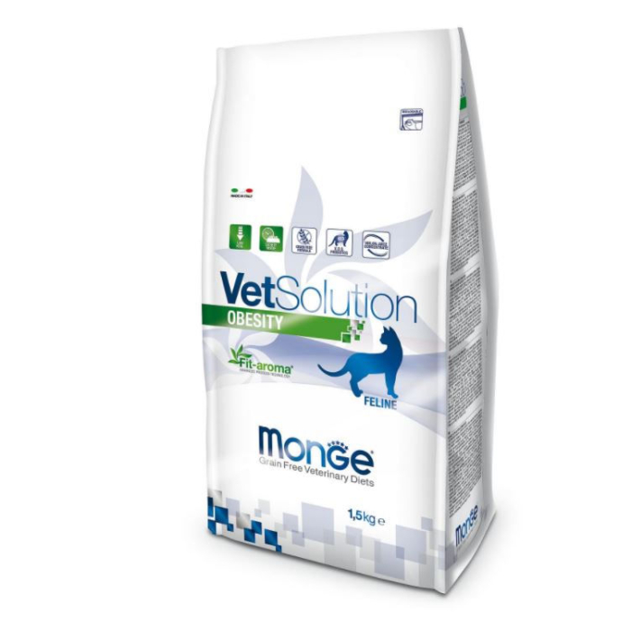 DE Monge Vet Solution Feline, Obesity | Nourriture sèche pour chats