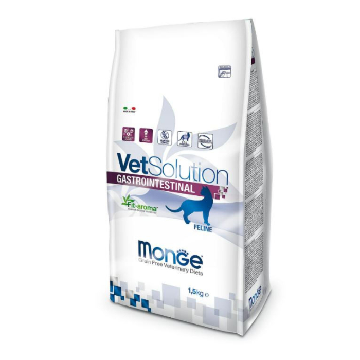 DE Monge Vet Solution Feline, Gastrointestinal | Nourriture sèche pour chats