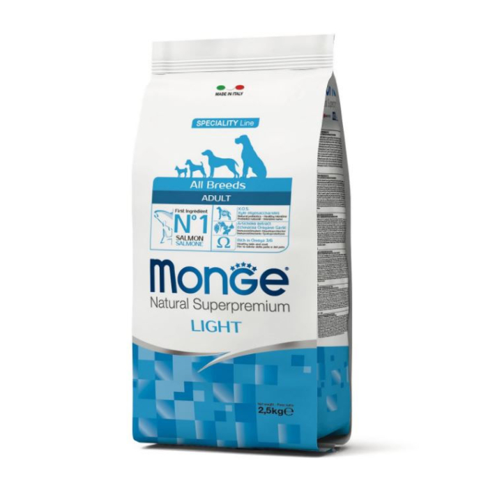 DE Monge Speciality Line Natural Superpremium Light Adult Monoprotein - Saumon | Nourriture sèche