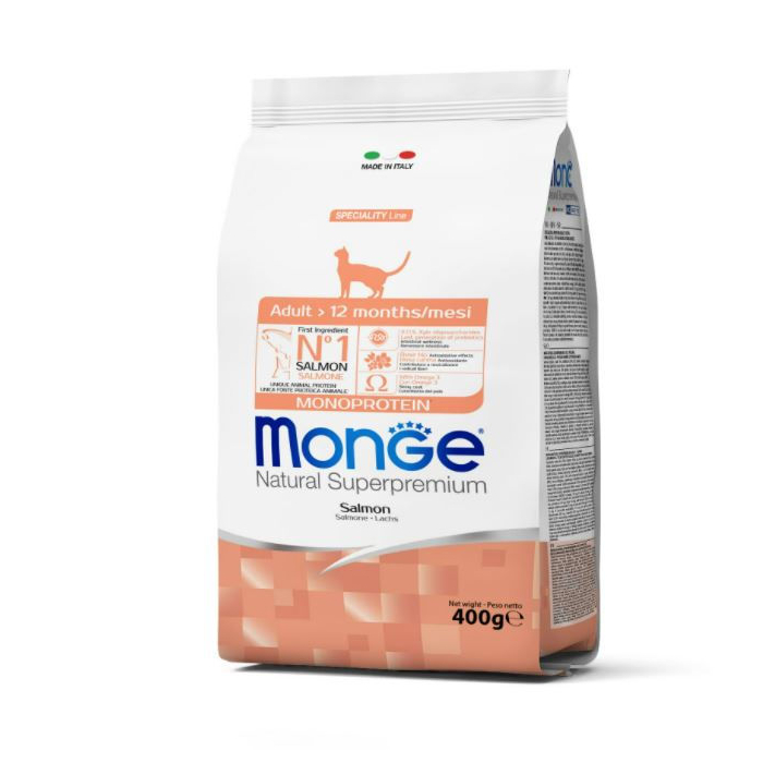 DE Monge Natural Superpremium Adult - Saumon | Nourriture sèche pour chats