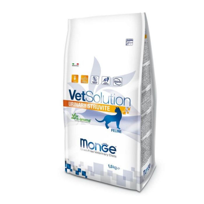 DE Monge Vet Solution Feline, Urinary Struvite | Nourriture sèche pour chats