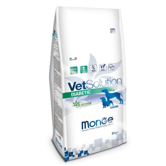 DE Monge Vet Solution Diabetic Canine | Nourriture sèche pour chiens 