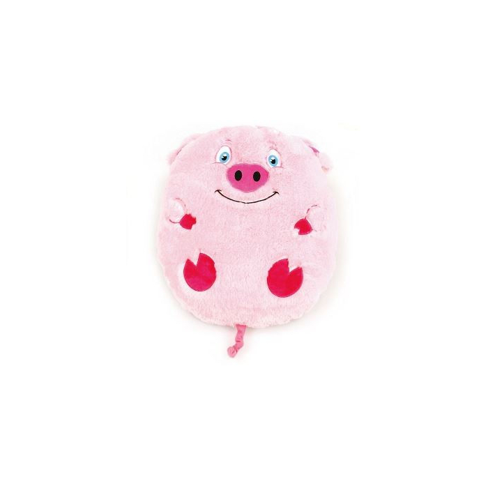 swisspet coussin en peluche "cochon" 55x45x12 cm