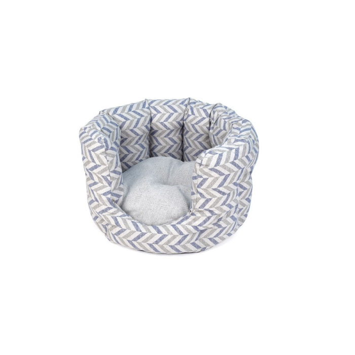 JS Delta lit pour chat, blanc/gris/blue - 55cm