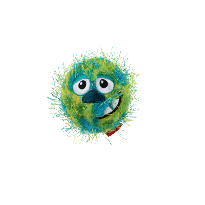 JS GiGwi Plush Friendz Crazy Ball, avec couineur, ø7 cm | 3 couleurs