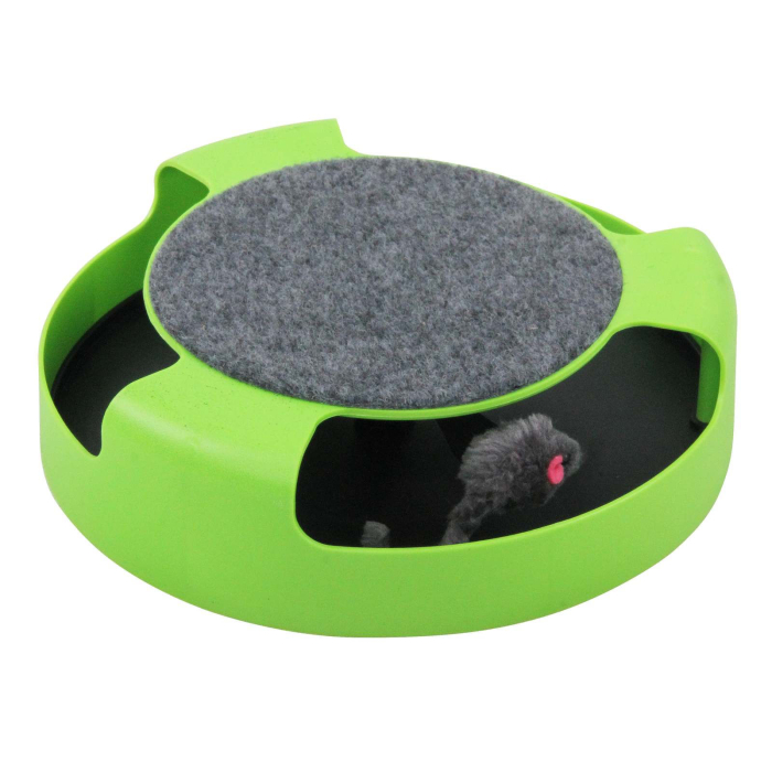 Pawise "Chasing & Scratching" Jeu d'activité pour chats, vert