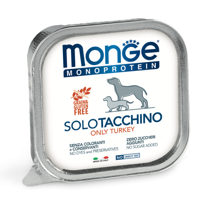 DE Monge Speciality Line monoprotéine Paté - Dinde, 24 x 150g | Nourriture pour chiens