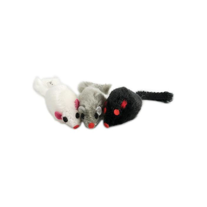 Pawise Souris en peluche pour chats, assortie - 1 pc.