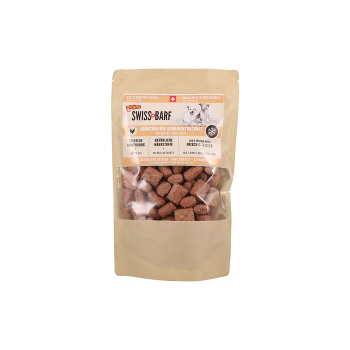 SWISS BARF Ferienfutter "Hähnchen-Mix", gefriergetrocknet | 450g