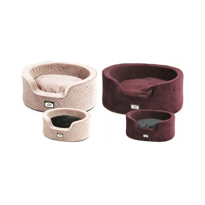 swisspet TrendLine lit pour chiens & chats Luton S/M, rosa/bordeaux