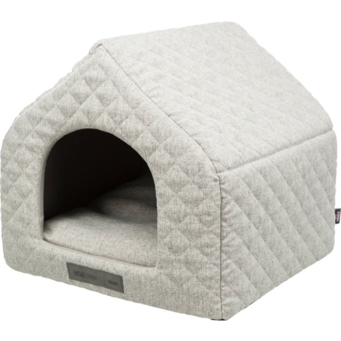 Trixie Vital abri douillet Noah, gris clair - 40 × 45 × 43 cm | pour chats et chiens