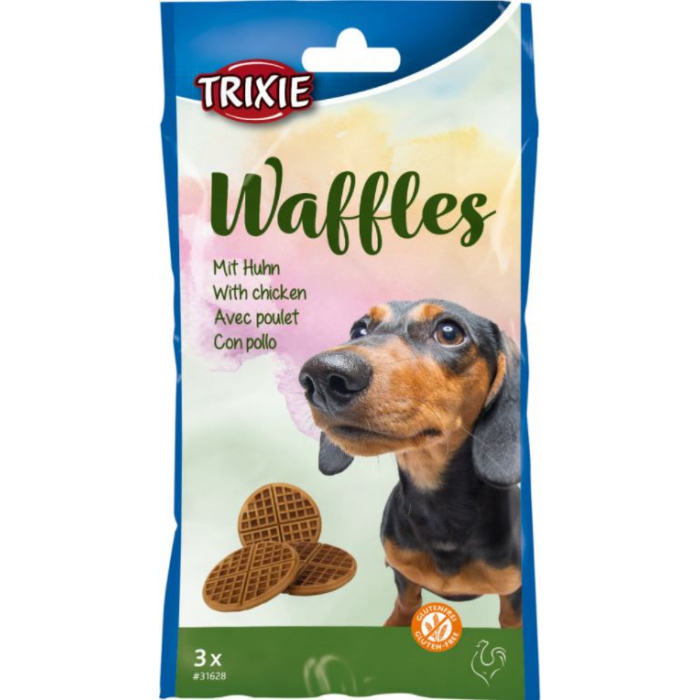 Trixie Waffles avec poulet, ø 7cm, 3 Pcs/100 g | pour chiens