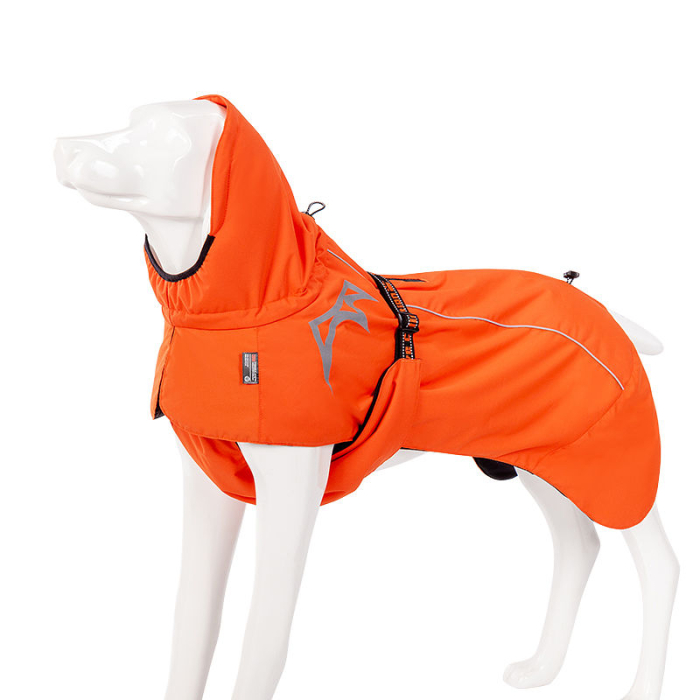 Manteau d'hiver pour chiens "Ice" - orange 