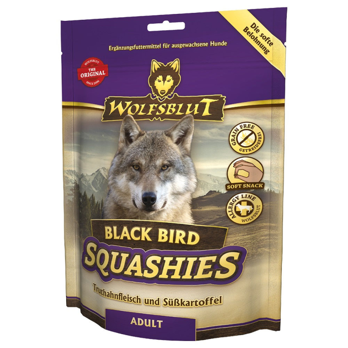 WOLFSBLUT Squashies Black Bird Adult - 300g | Snack pour chiens