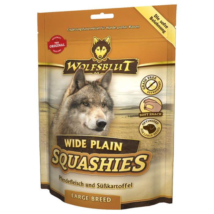 WOLFSBLUT Squashies Wide Plain Large Breed - 300g | Snack pour chiens