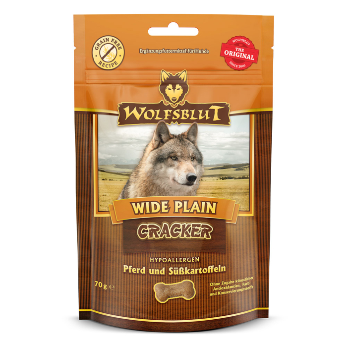 PV WOLFSBLUT Wide Plain Cracker - 7x70g | pour chiens