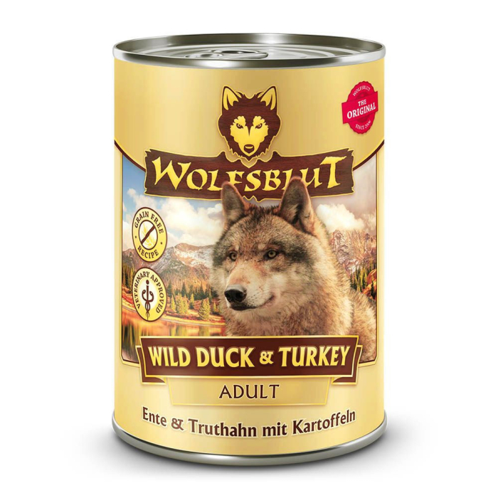 WOLFSBLUT Wild Duck & Turkey nourriture mouillée