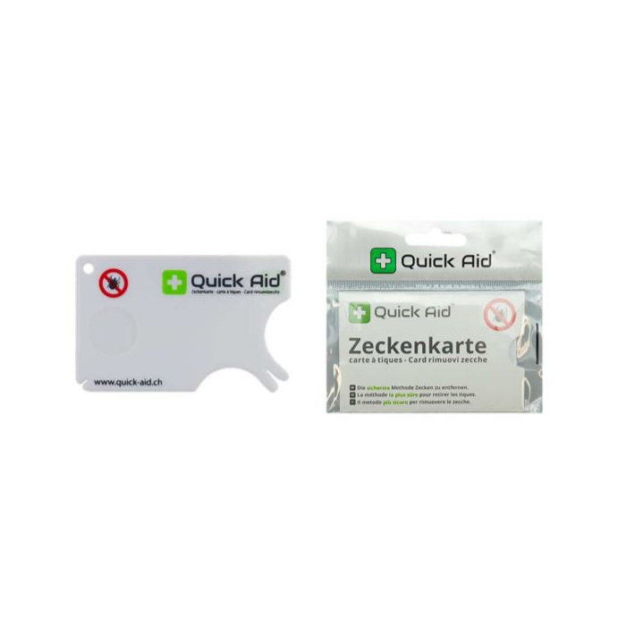 JS Quick Aid carte de retrait de tique, blanc