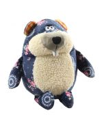 DE Peluche Marmot, "Lala", 13x13x18cm - multicolore | jouet pour chien