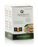 DE Applaws poulet multipack sachet - 12x70g | Aliment complémentaire humide pour chats