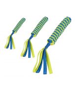 Pawise "Braided Stick" avec une corde, bleu-jaune | pour chiens