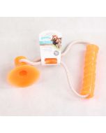 Pawise "PlayChew" Haltère avec ventouse, orange - 36 cm |  jouet pour chien