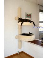 Kerbl Mur d'escalade pour chats Mount Everest Bois Beige