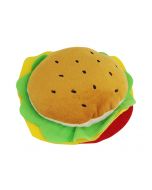 Pawise "Yummy" Burger en peluche, 12cm | Jouet pour chiens